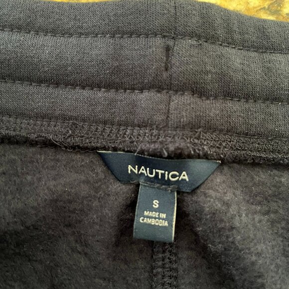 Men's Nautica Navy Blue Sweatpants with Pockets Size Small - Picture 4 of 5